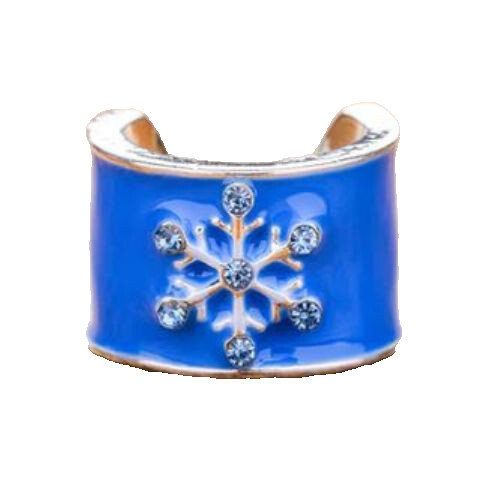 CharMED Stackable Personalize Stethoscope Bling Charm | Snowflake