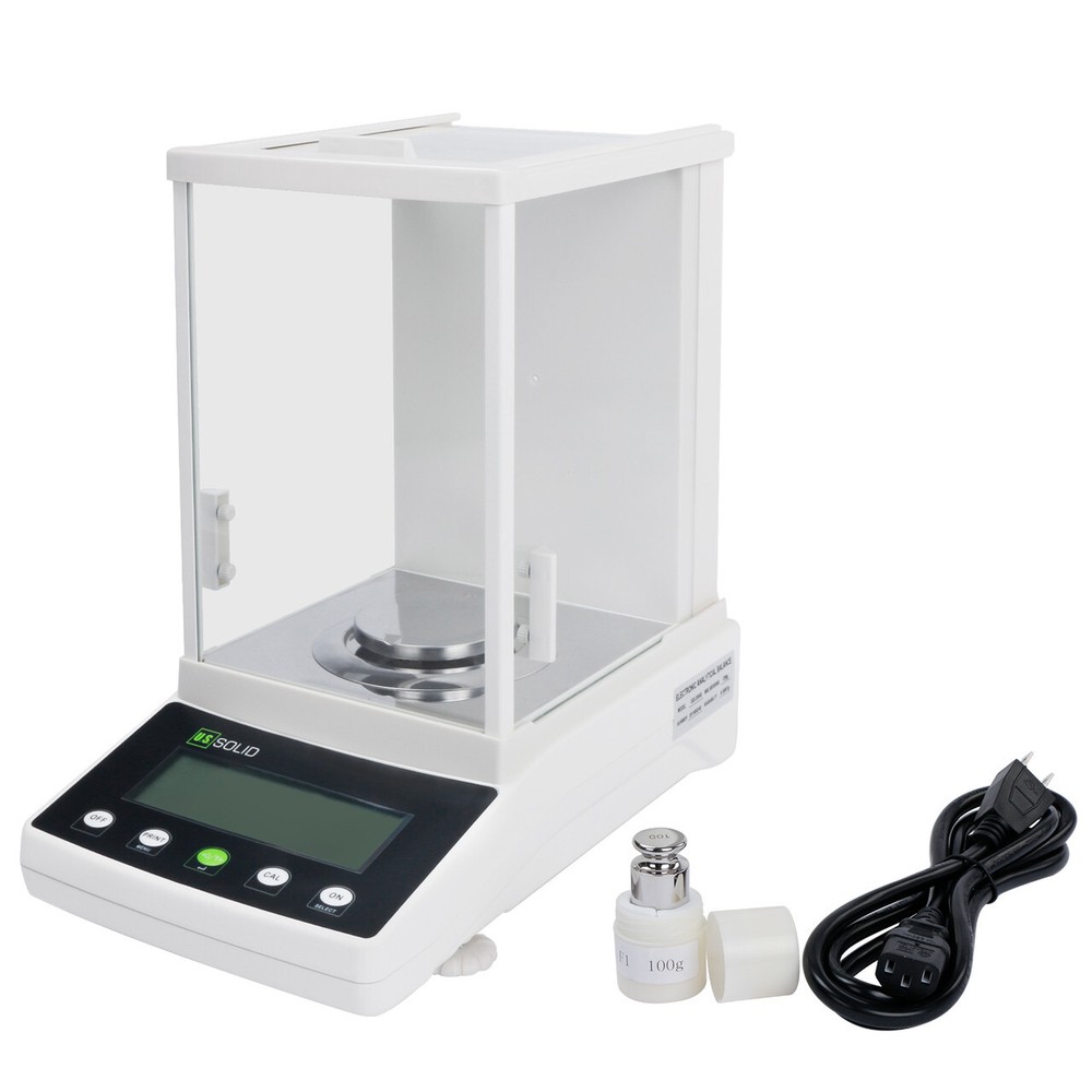 U.S. Solid 1mg Digital Precision Lab Electronic Analytical Balance 500x0.001g