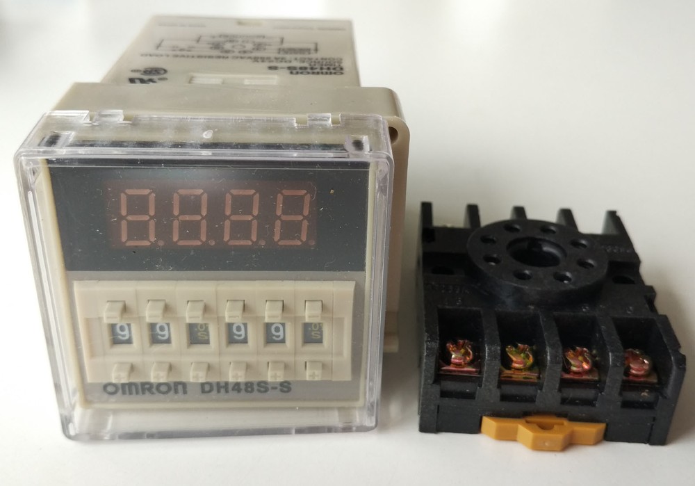 US 24V DC Programmable Double Time Delay Relay DH48S-S & Free Socket Base UL