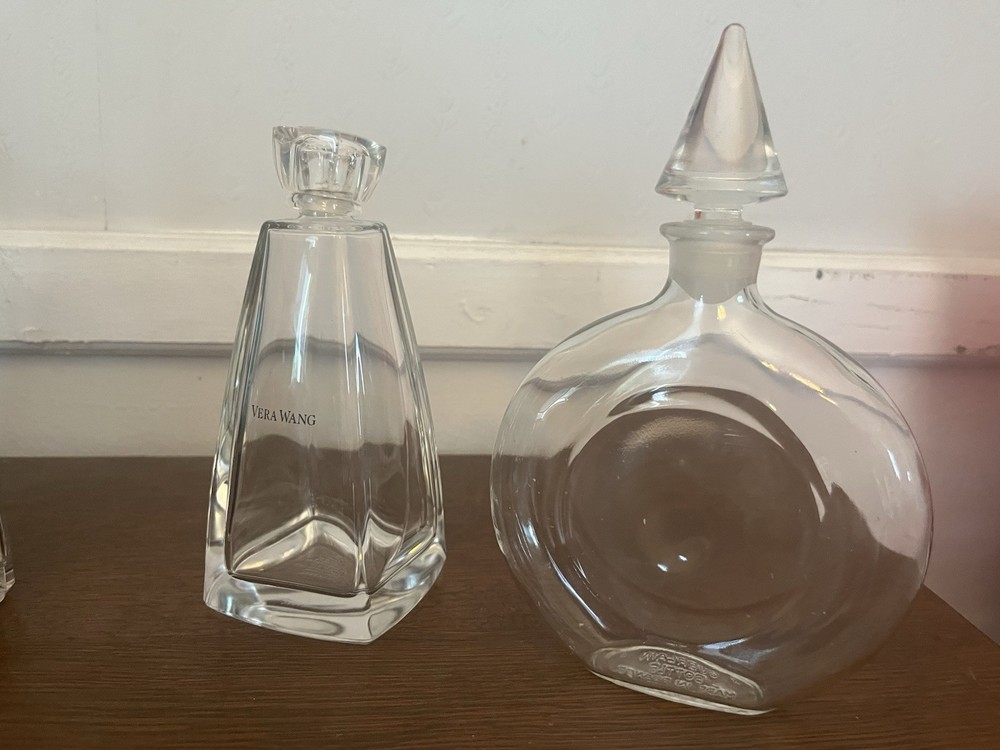 Large Shalimar And Vera Wang Empty Bottles