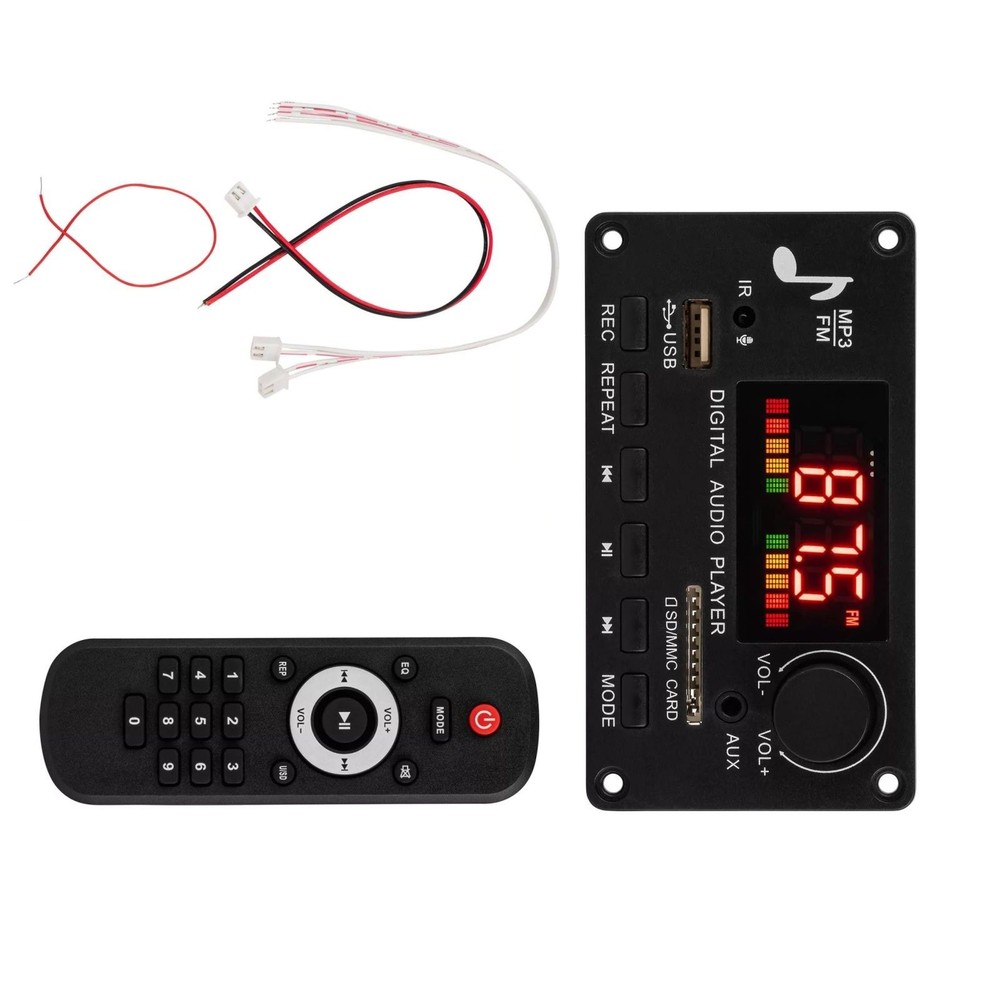 Bluetooth 5.0 Amplifier Decoder Board 2*40W 7-25V MP3/WMA/WAV/FLAC/APE