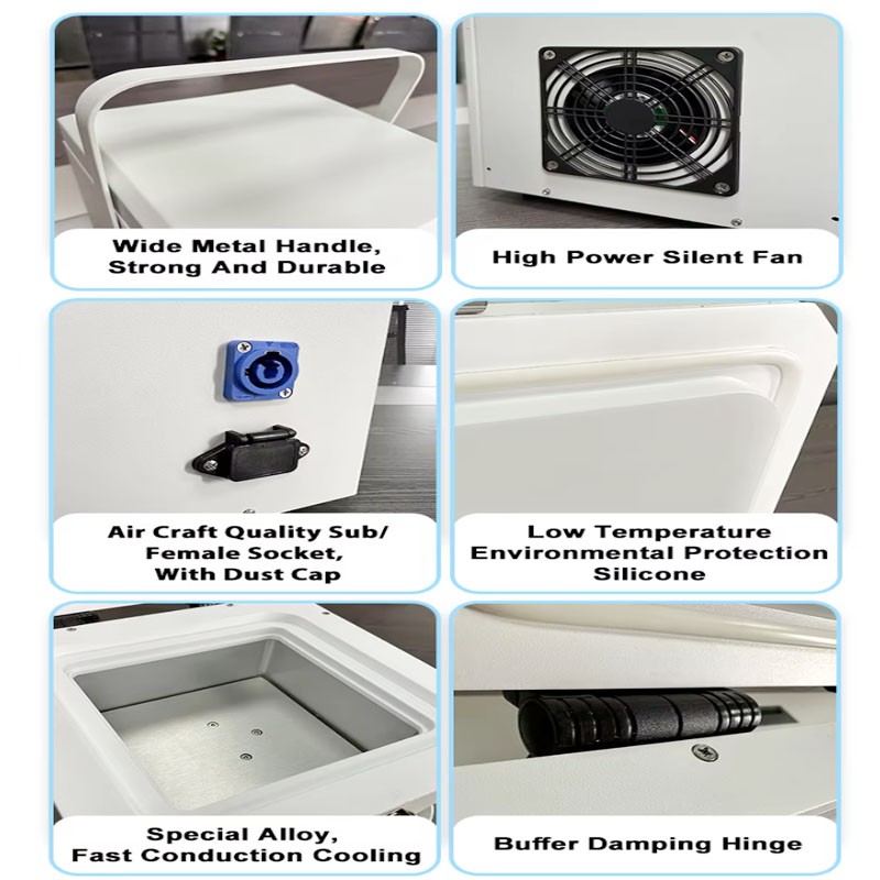 2L Ultra-Low Temperature Deep Freezer for Lab Samples Storage AC/D -120℃/-184℉