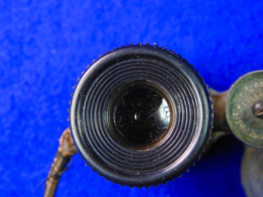 US WW1 Antique Oold Binoculars w/ Case