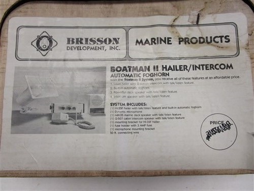 BRISSON BOATMAN II HAILER / INTERCOM MARINE BOAT