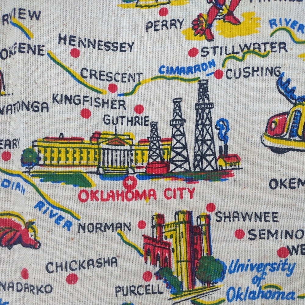Oklahoma Cactus Cloth Tapestry