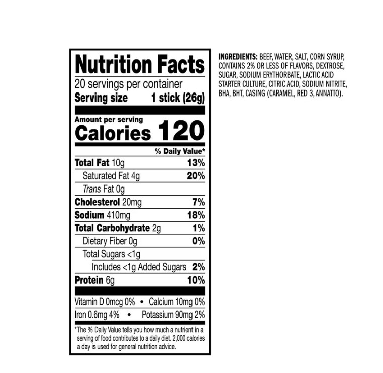 Jack Link's Original Beef Sticks, 0.92 oz., 20 pk.