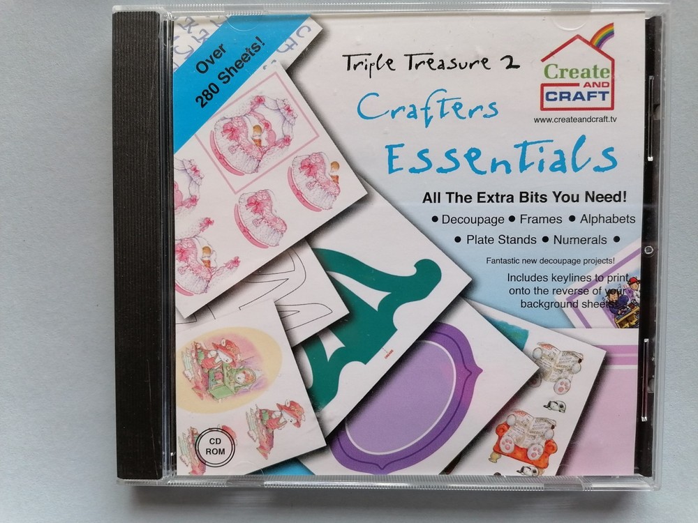 TRIPLE TREASURE Volume 2, Craft CD, 3-disc set - Create and Craft