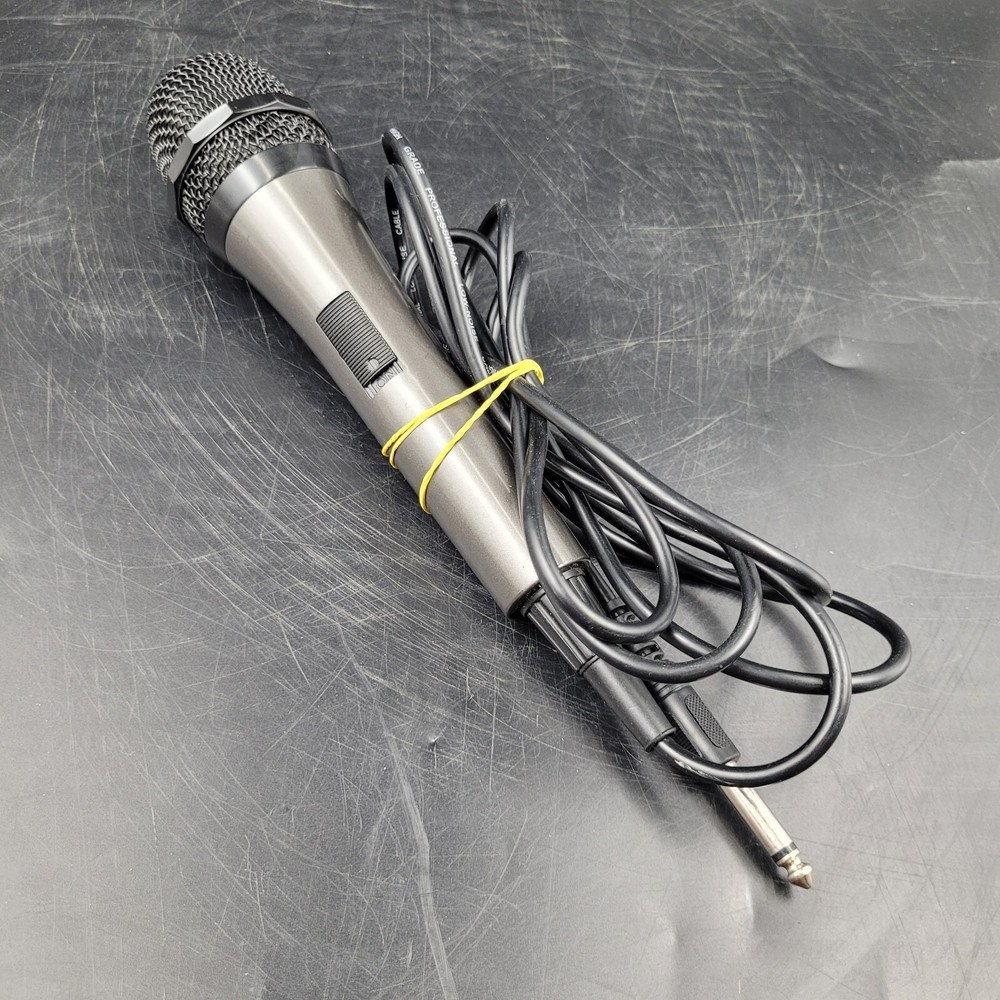 Wired Karaoke Black Microphone Unidirectional Dynamic Vocal PA DJ