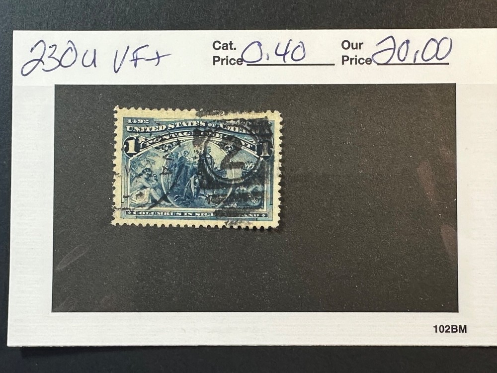 Scott #  230 VF+   2024 Scott Catalogue Value $ 0.40