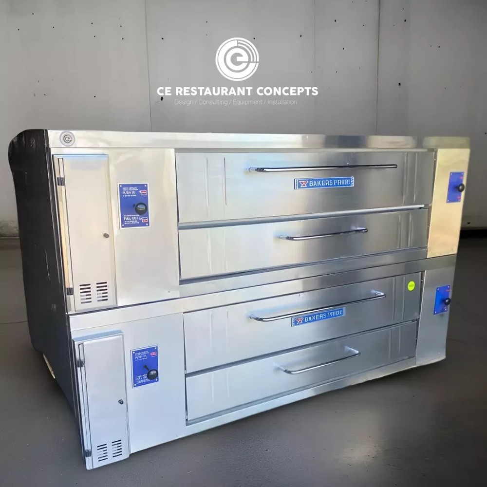 Refurbished Bakers Pride Y802 Pizza Oven – Double Deck refurbished