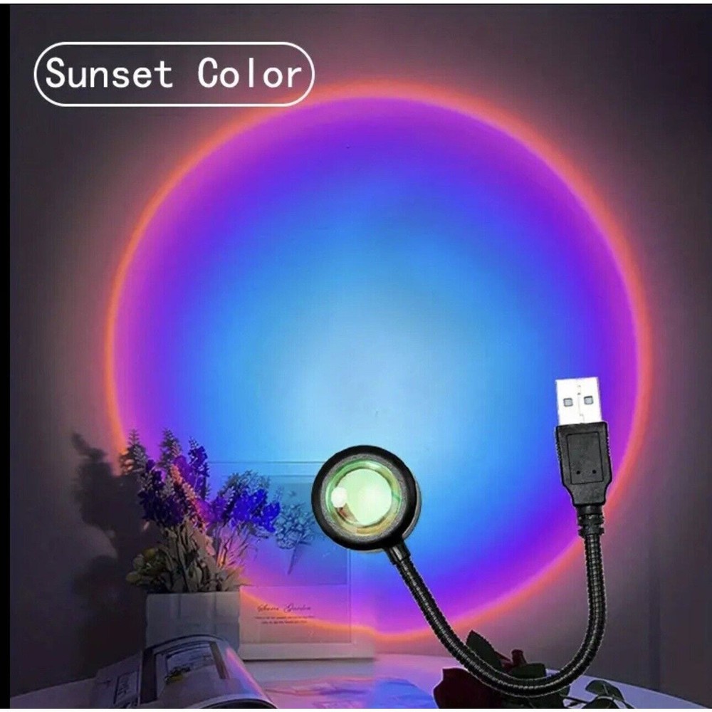 Sunset Projection Lamp Night Light LED Rainbow Sun Lamp Romantic Projector Lamp