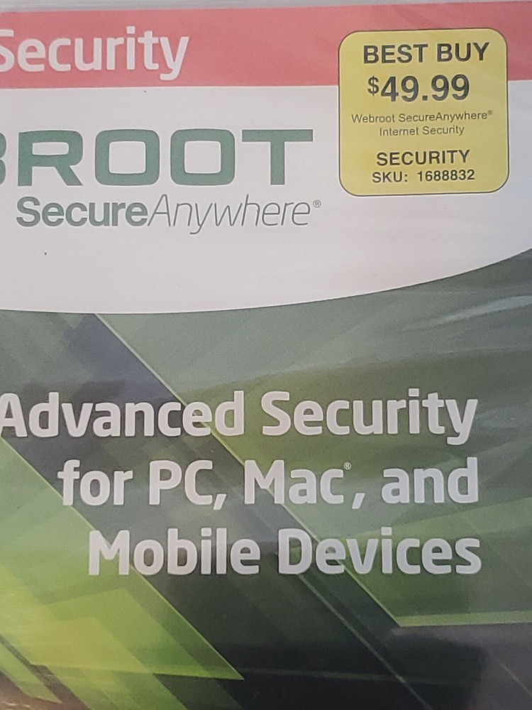 Webroot Secure Anywhere Internet Security Plus (3 Devices) PC MAC Mobile Win