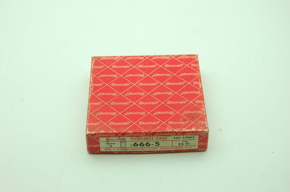 Starrett 52802 666-5 .005 Thickness Gage Roll