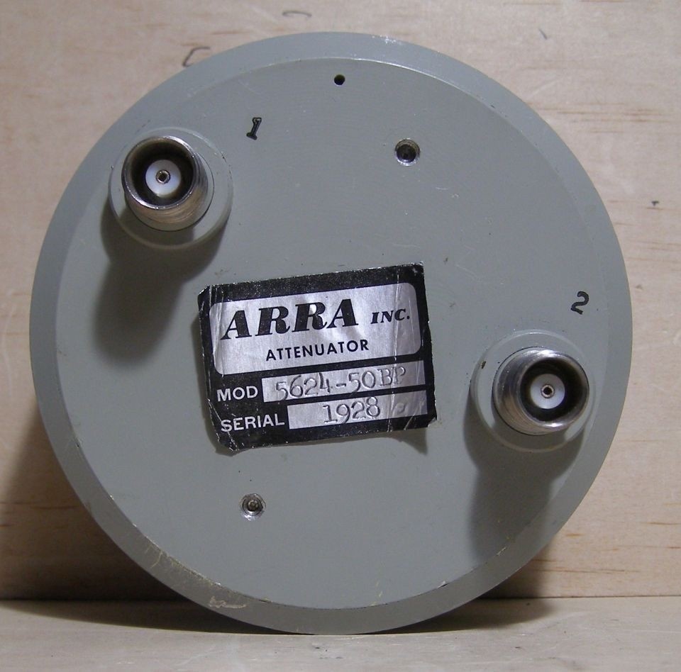 ARRA INC VARIABLE ATTENUATOR MODEL 5624-50BP ... KNOB MISSING