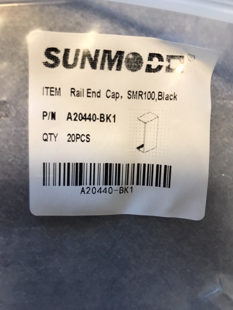 20-PACK SUNMODO A20440-BK1 SOLAR PANEL END RAIL CAP SMR100