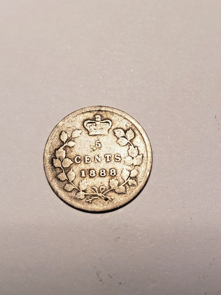1888 CANADA 5 CENTS - VICTORIA **