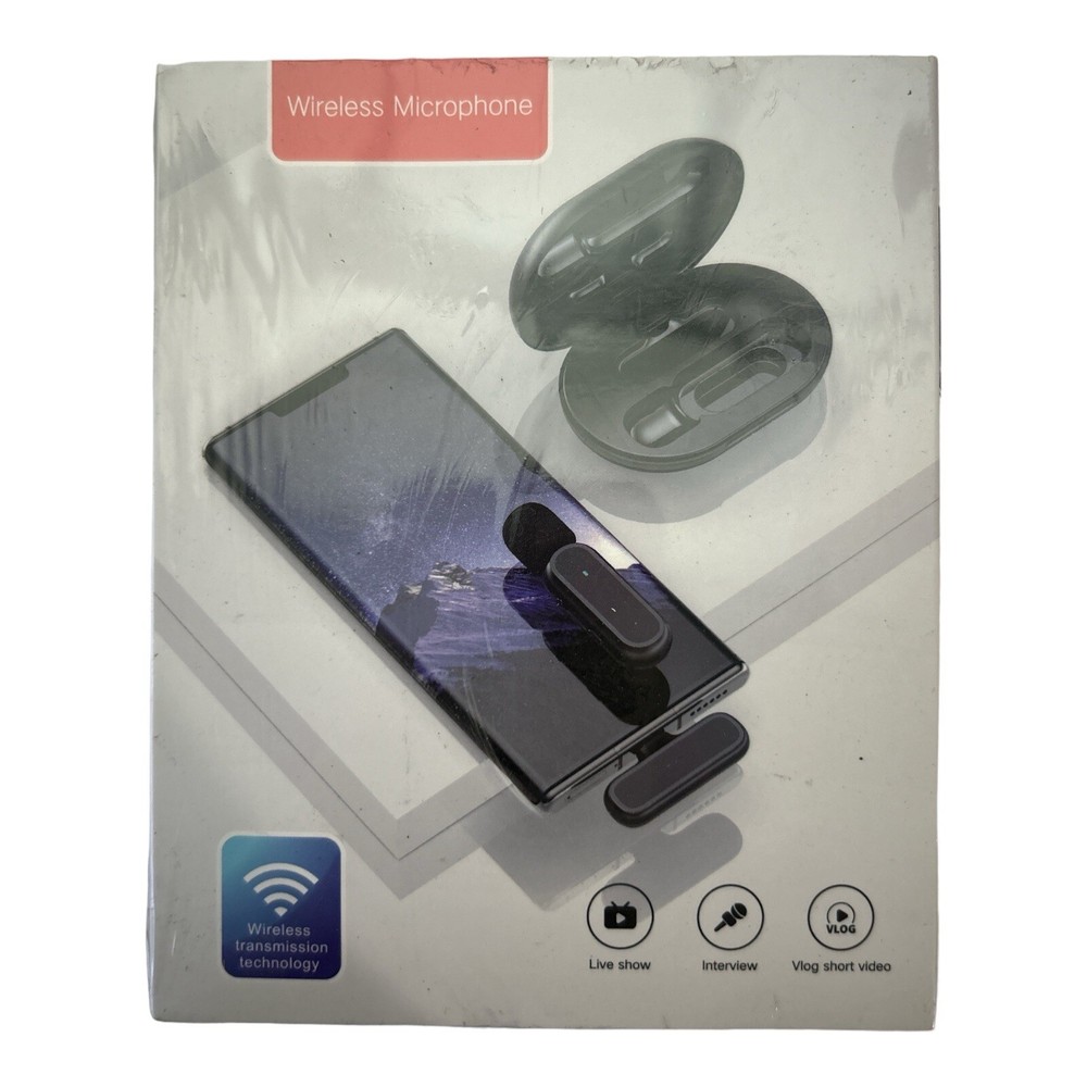 Wireless Lavalier Microphone – Mini Clip Mic for Android & iPhone Recording