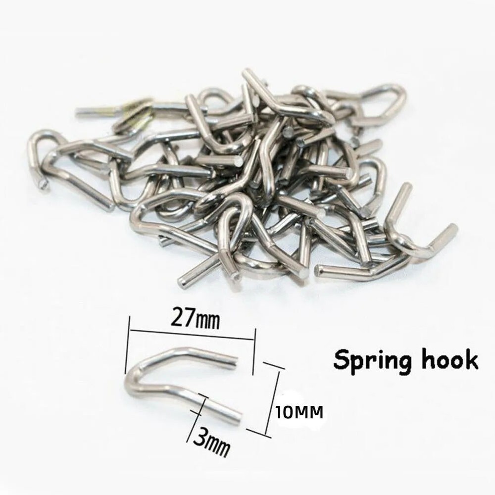 12PCS Universal Motorcycle Exhaust Pipe Springs Fasteners Spring Welding Hook