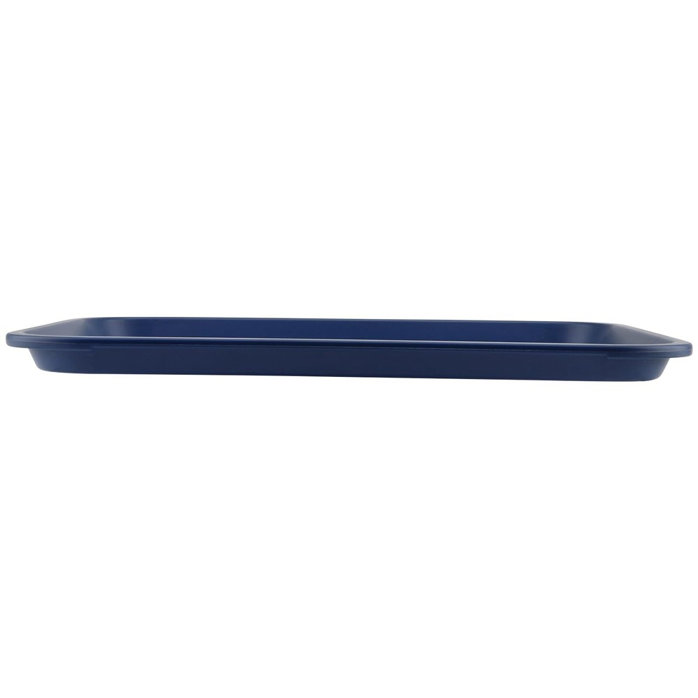 Blue Plastic Fast Food Tray Rectangular Cafeteria 16x12 inch 6 Pack