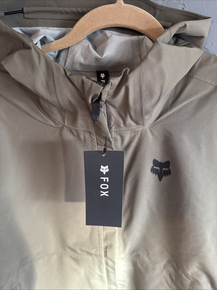 FOX Racing Rain Jacket RANGER Off Road Enduro PACKABLE Into Pocket Ash Medium