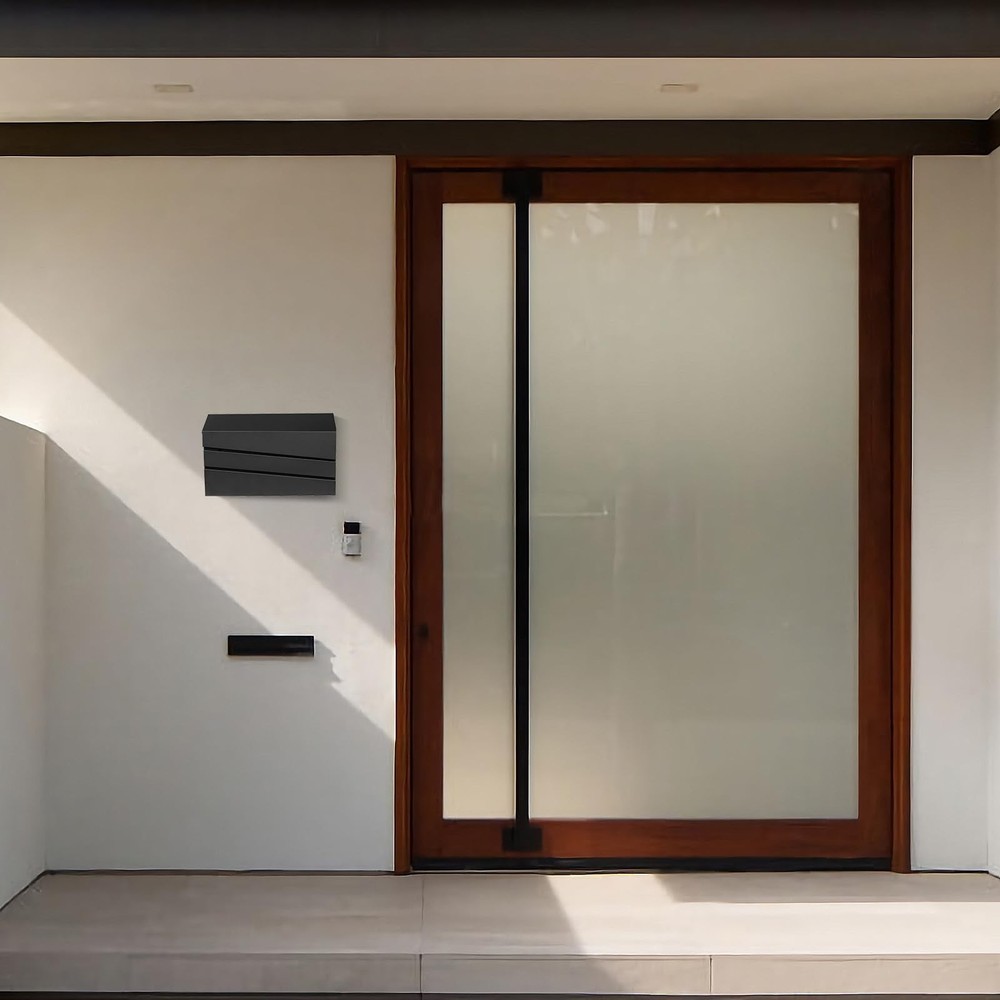 Wall-Mount Mailbox for Outside, Rust Resistant Mail Box No Flag, Black