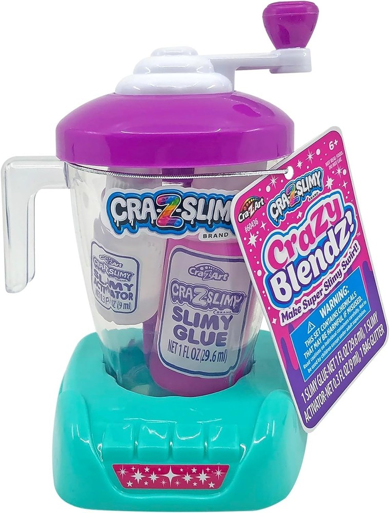 Compact Craz-Slimy Slime Mixing Station - Includes Glue and Crank Function