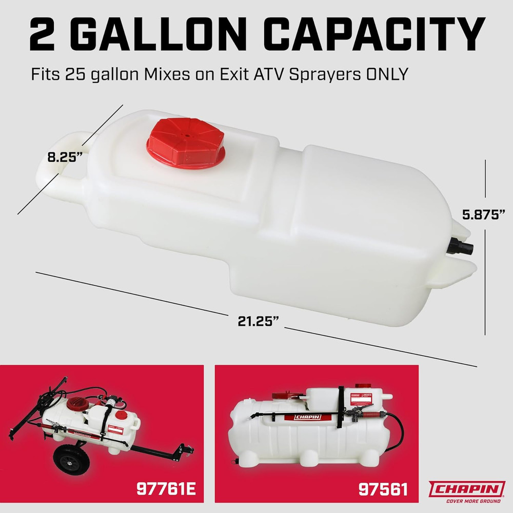 6-8061 2 Gallon Replacement Tank, Translucent