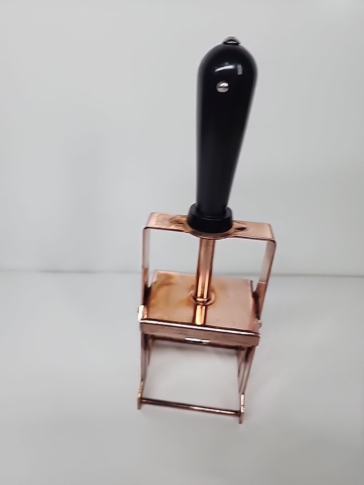 WMS & Co Old World Self Inking STAMP Copper Large 2x3"