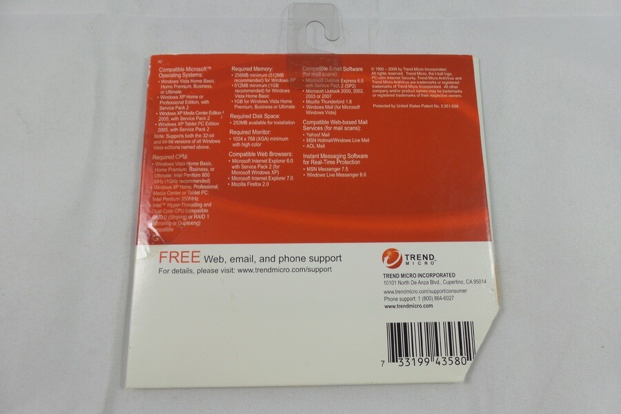 Trend Micro Antivirus 2008 (TAV085772)