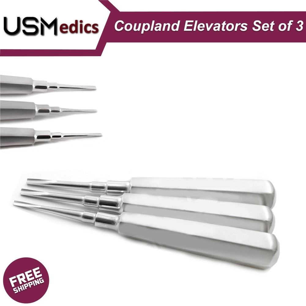 Dental Tooth Extraction Forceps Upper Lower Molars & Surgical Root Elevators