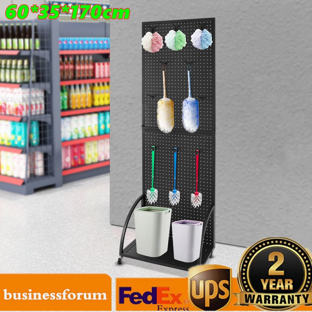 Pegboard Display Stand, Merchandise Display Rack, Retail Pegboard Rack