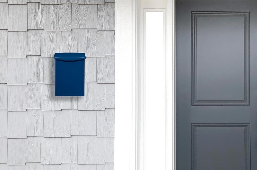 2681BE Marina Wall Mount Mailbox, C1, Blue
