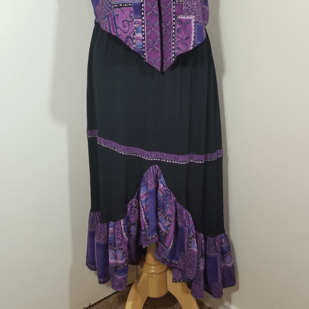 {Red Rock Reflections} SET: Patchwork Skirt & Vest