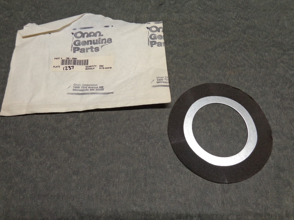 ONAN Engine Generator 185-3584 PLATE GENUINE OEM