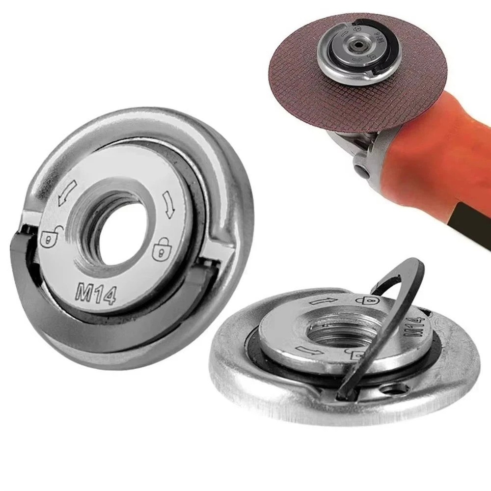 M14 Angle Grinder Quick Release Self-Locking Grinder Pressing Plate Flange Nut *