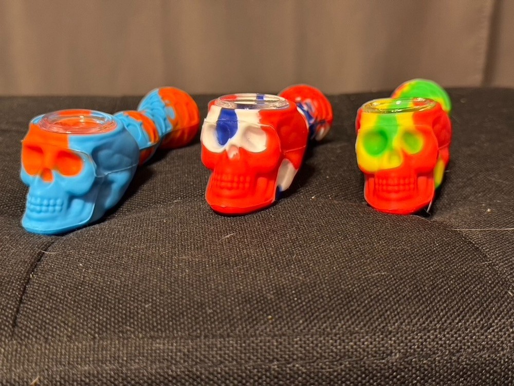 Pipe Skull Unbreakable Bowl Silicone Hand Pipe Skull