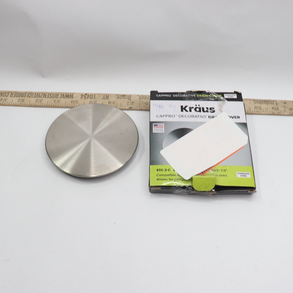 KRAUS CapPro Removable Decorative Drain Cover