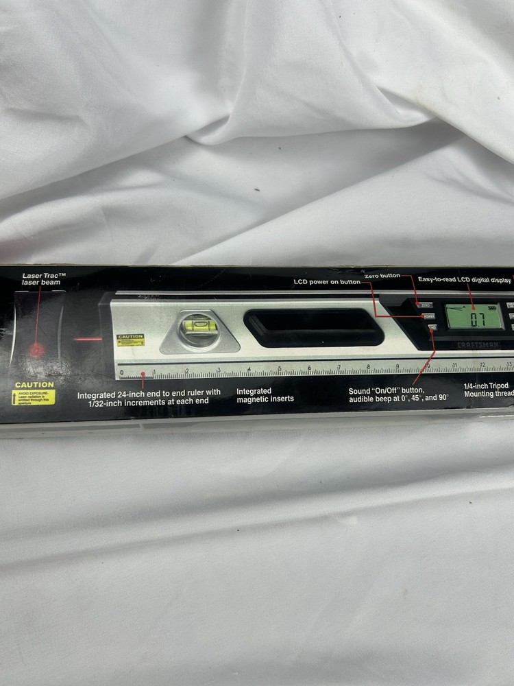 Craftsman NOS Digital Multi-function 24” Level,9-48293 Laser Trac