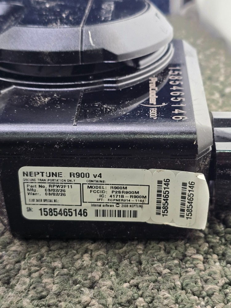 Neptune RP900M v4 ProCoder Digital Water Meter E-Coder RPW2F11 For 5/8" T-10