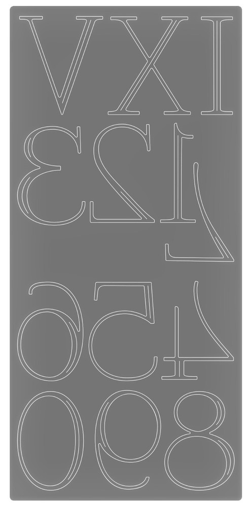 Sizzix Thinlits Elegant Numerals #666444 Retail $12.99 Jennifer Ogborn