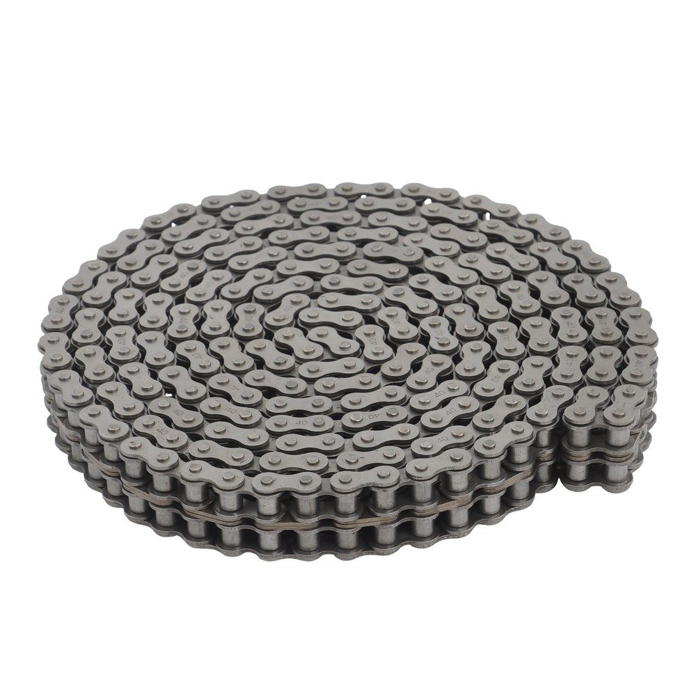 10 Feet #40-2 Double Strand Roller Chain Includes 2 Master Links