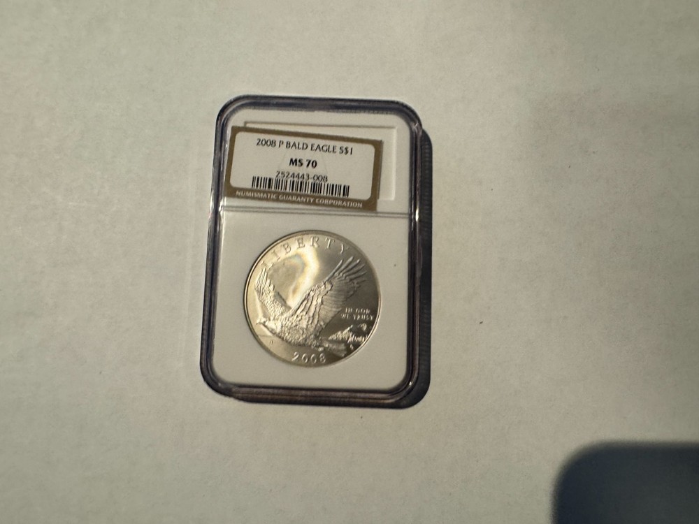 2008-P  $1 BALD EAGLE NGC MS70