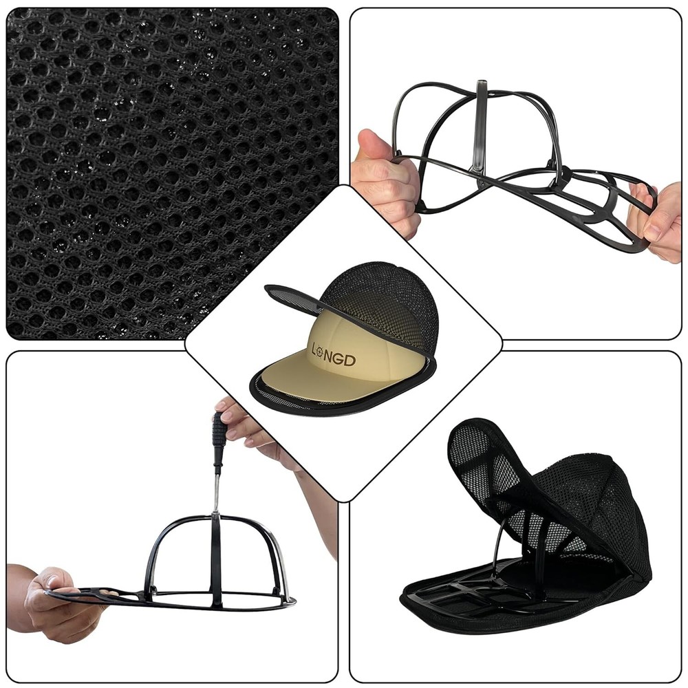 Hat Washer for Baseball Caps Sturdy Cleaning Protector with Frame Cage Laundry