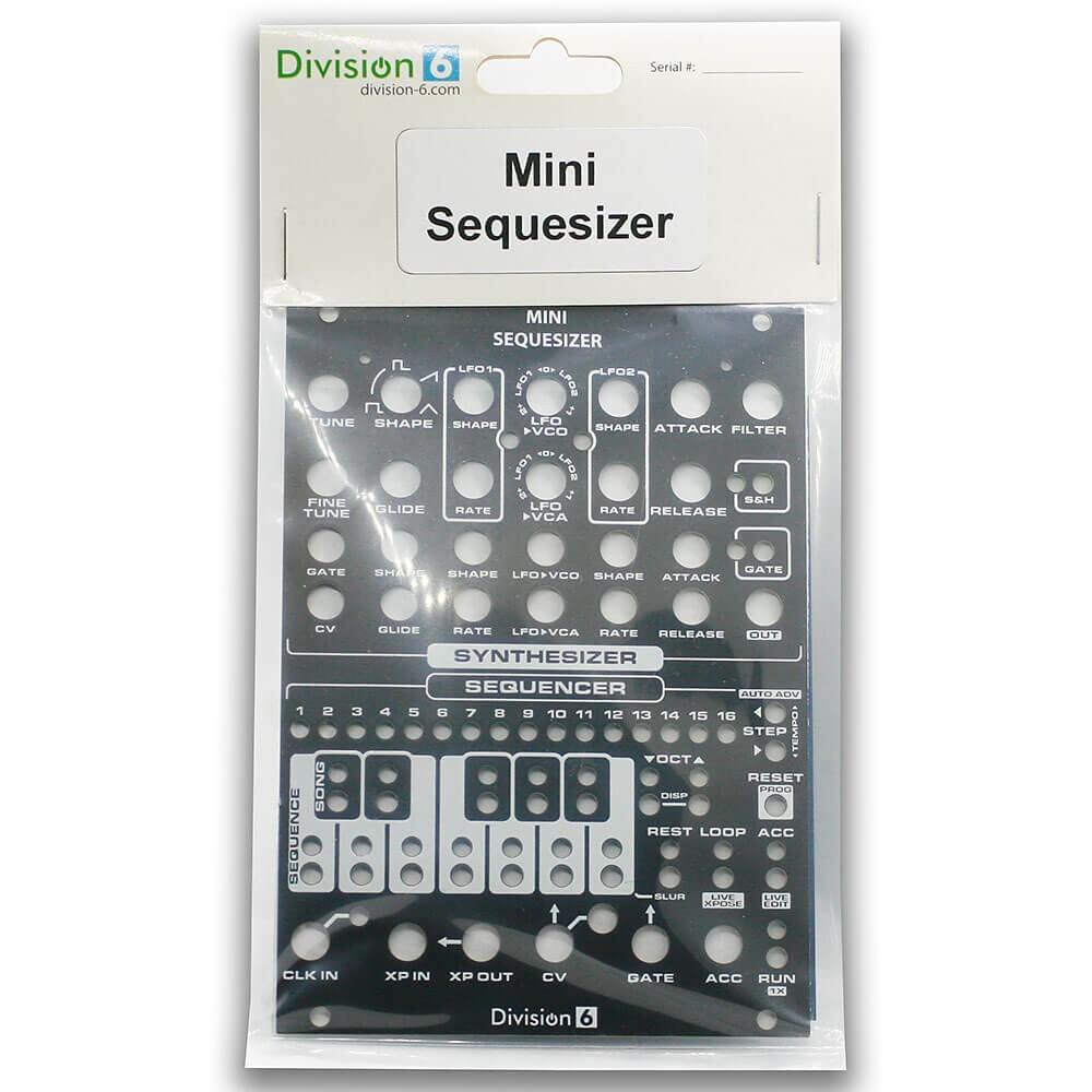 Division 6 Mini Sequesizer PCB, Panel & ICs - Synth & Sequencer Eurorack PCB Set