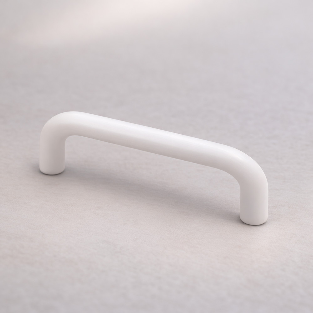 Brainerd White Plastic 3" Drawer Pull Handle 76mm Cabinet Hardware P604AAV-W-C7