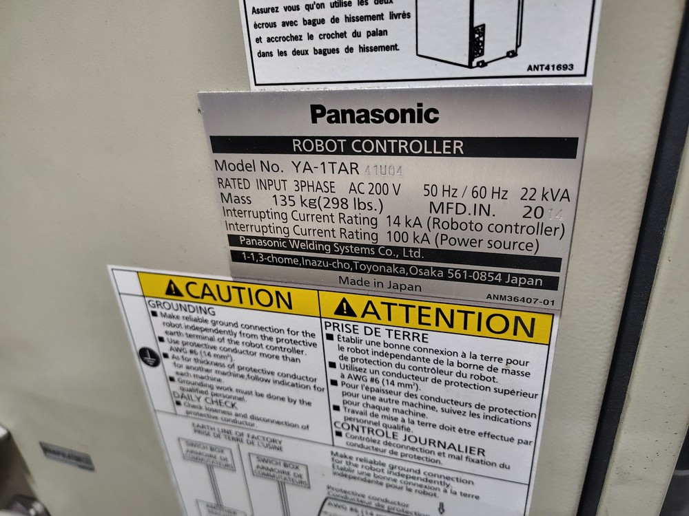 Panasonic Robot, Robotic Welder, YA-1TAR Controller 60 day returns