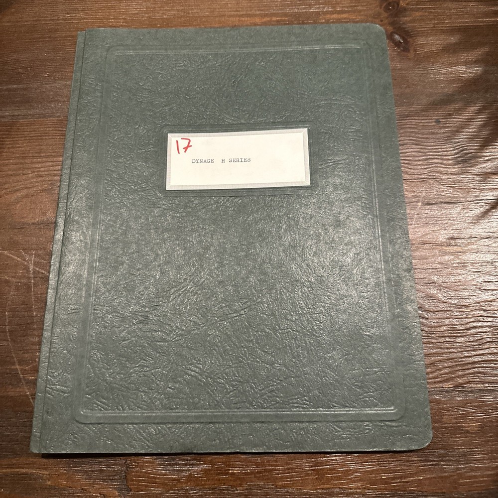 DYNAGE H Series Preliminary Manual