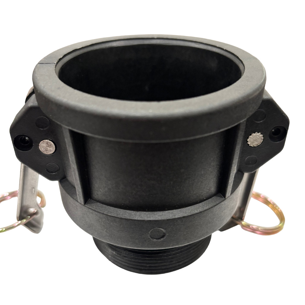 2″ Polypropylene Camlock Type B – Female Coupler × Male Thread