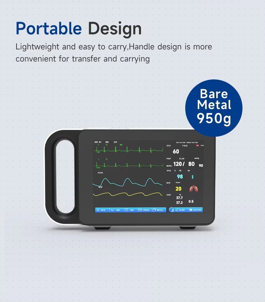 7-inch ColorTouch Screen Multi-parameter Patient Monitor