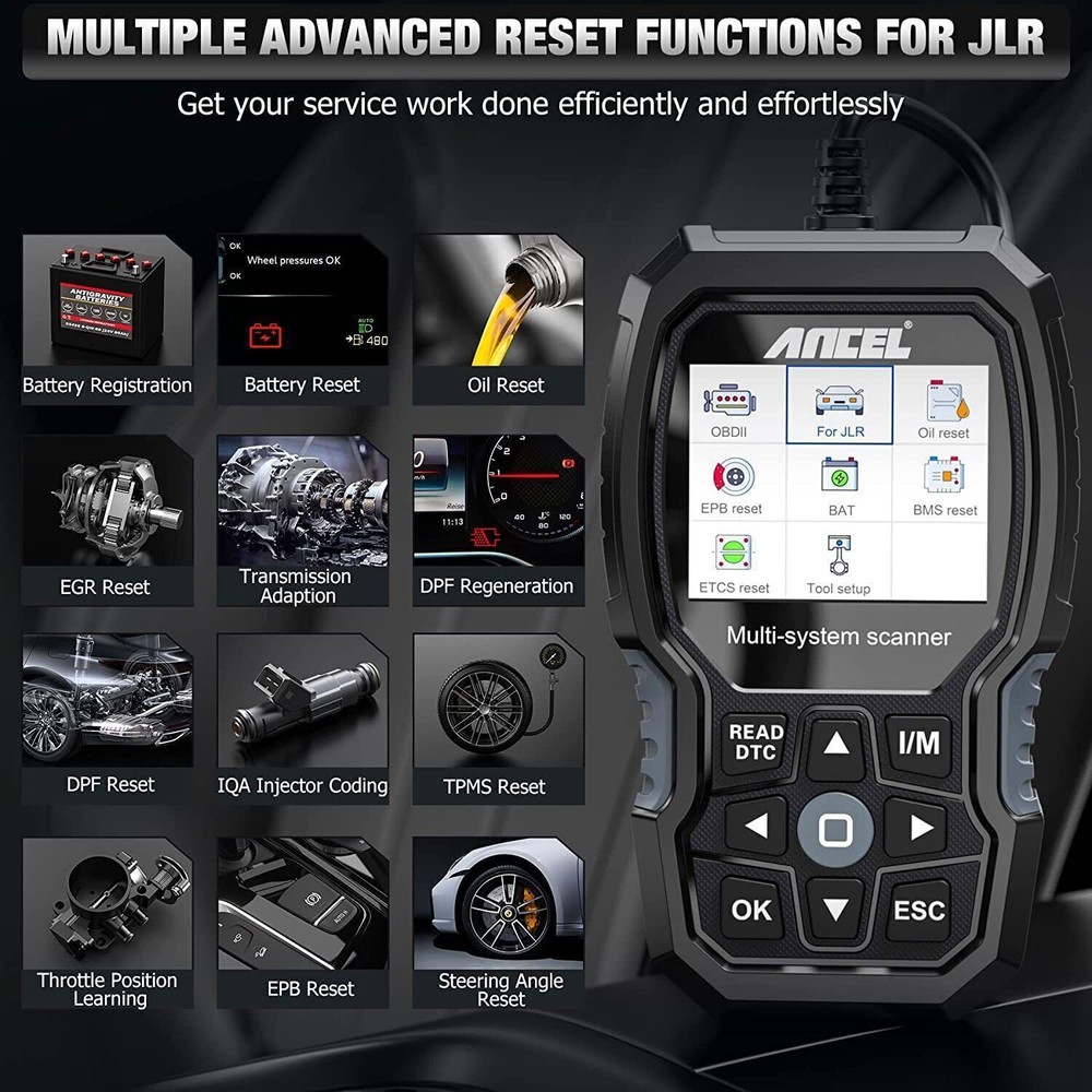 ANCEL LD700 OBD2 Scanner All System Diagnostic For Land Rover Jaguar Code Reader